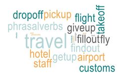 the word travel is made up of words such as airport, hotels, and customs