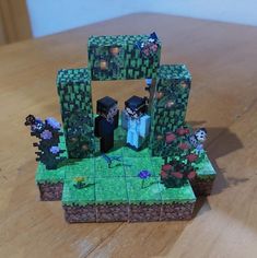 an image of a game scene made out of paper