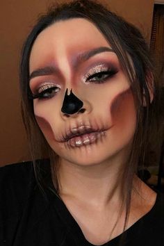 Nem Halloween Makeup, Glam Skull, Spooky Makeup, Makeup Zombie, Halloween Makeup Clown, Halloween 23