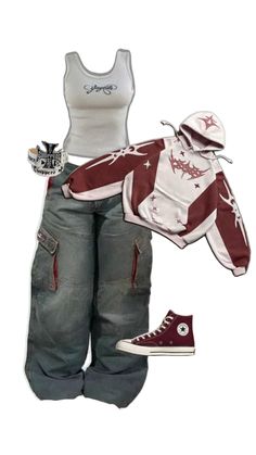 Yzk Outfits, Baggy Outfit Ideas, Edgy Outfits, Casual Style Outfits