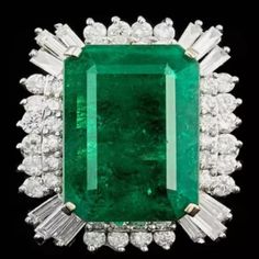 "Specification:- Stone Details :- *Diamond Material : Cubic Zirconia (CZ) *Center Diamond Cut : Emerald Cut *Center Diamond Dimension : 18*13MM  *Side Diamond Dimension : 1.70, 2.00, 2.10 MM  *Side Diamond Weight :1.17  CT *Diamond Color : White/  Green  *Diamond Clarity : VVS *Making Process: Handmade by our Experienced Staff. *Stamp: Our All Rings Stamped According to metal Purity (925 SIL/10K/14K Gold). Customization:- *Buyer can Request change of rhodium color in 925 Silver Jewelry (No addit 2ct Diamond Ring, Emerald Cut Diamond Ring, Simulated Diamond Rings, Aquamarine Engagement Ring, Dream Gift, Emerald Cut Diamond, Diamond Anniversary Rings, Emerald Color, Diamond Cocktail Rings