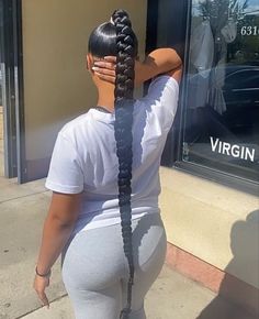 Braided Ponytails, Sleek Braided Ponytail, Slick Ponytail, Weave Ponytail Hairstyles, Sleek Ponytail Hairstyles, Natural Inspiration, Braids Hairstyles Pictures, Braided Ponytail Hairstyles