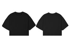 Vector Mockup Clothes, Clothing Brand Mockup, Mockups Clothing, Black T Shirt Mockup, Streetwear Mockup, Crop Top Mockup, Tee Shirt Mockup, Graphic Design Clothing, Oversized Black T Shirt