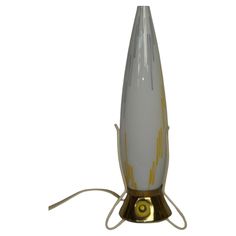 Vintage Space Age Rocket Table Lamp by Leoš Nikel Zukov, 1950s. Vintage Rocket, Vintage Space, Table Vintage, Space Age, Table Lamp Lighting, Light Table, Rocket, Table Lamp, Glass