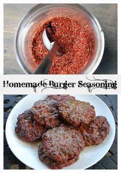 homemade burger seasoning recipe in a jar