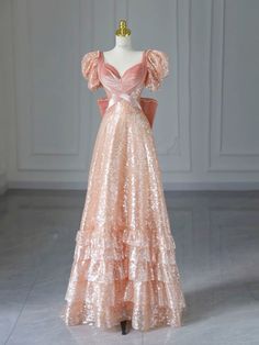 #fantasy #dress #pretty #fashion #acotar #bookstagram 1700s Dresses Royal, Brigerton Dress, Bridgerton Dresses Inspired, Brigerton Gown, Pink Fantasy Dress, Bridgerton Inspired Dress, 1960s Prom Dress, Soft Dresses Aesthetic, Sleeping Beauty Dress