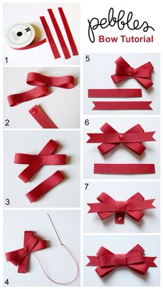 step by step instructions on how to make bows