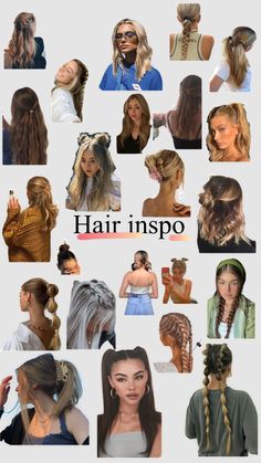 Hair Colour Ideas, Preppy Hairstyles, Hairstyle Examples, Cute Simple Hairstyles, Types Of Hair, Hair Tips Video, Hairdos For Curly Hair, Colour Ideas, Hair Stylies