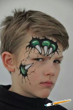 Image result for dragon facepaint Face Painting Ideas, Art Ideas For Teens, Cheek Art