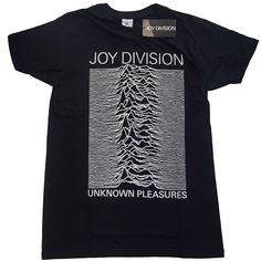 Officially Licensed JOY DIVISION T-Shirt - Perfect for Post-Punk AficionadosElevate your wardrobe with the officially licensed JOY DIVISION T-Shirt, the ultimate addition for any true music fan. This premium apparel is designed for enthusiasts of the post-punk scene and beyond, offering a stylish nod to one of the most influential bands in music history.Features and BenefitsOfficially Licensed: This t-shirt is 100% officially licensed merchandise, ensuring authenticity and quality.Premium Fabric Joy Division Shirt, Joy Division Unknown Pleasures, Unknown Pleasures, Joy Division, Matching Tees, Wu Tang, Ozzy Osbourne, Black Sabbath, Iron Maiden