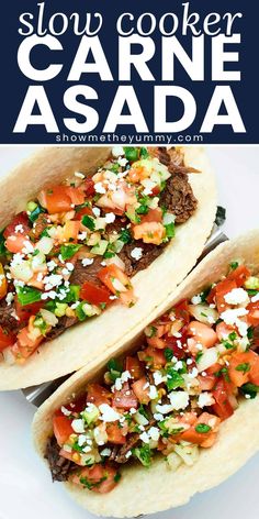 slow cooker carne asada is an easy and tasty way to use up leftover tortillas