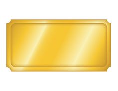 a gold plate on a white background with some light reflection in the middle and an empty area for text