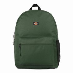 Dickies Student Backpack Carries Essentials With Ease And Comfort. This Bag Features A Large Main Compartment And A Front Zip Compartment. Stay Cozy With The Cushy Fully Padded Back Panel. Also Featuring A Side Water Bottle Pocket To Quench Your Thirst On The Go. Built With Durability And A Classic Silhouette, It Is A Must For Years To Come. We Have The Students Covered Here At Dickies. Features: Dimensions: 17" X 13" X 5.75" 100% Polyester. Great To Help Out With Carrying Your Books, Spirals An Grunge Backpack, Black Suspenders, Work Belt, Tokyo Street Fashion, Green Backpacks, Leather Belts Men, Student Backpacks, Black Leather Belt