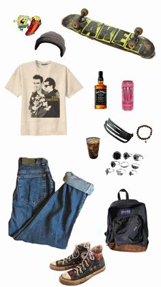 Punk Skater Outfits, 90s Skater Outfits, 90s Skater Girl, Skater Girl Fits, Skater Accessories, 90s Skater Style, Picking Outfits