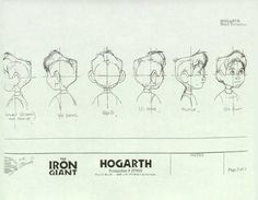 the iron giant character model sheet for how to train your dragon from disney's live - action movie