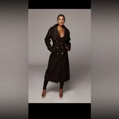 Jlux Label Black Beverly Trench Coat. Sold Out Online. Size Xl. Never Worn. Polyester. Belt Included, Front Side Pockets, Button Closure. Black Trench Coat, Coats Women, Trench Coat Black, Trench Coats, Coats For Women, Trench Coat, Jackets & Coats, Jackets For Women, Women Shopping