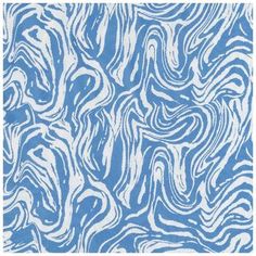 an abstract blue and white pattern with wavy lines on the bottom, in front of a light blue background