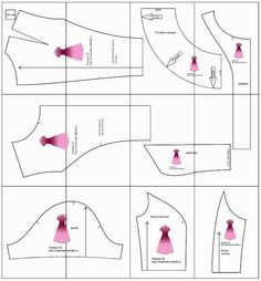 the instructions for how to make an origami dress with pink ribbon and bow