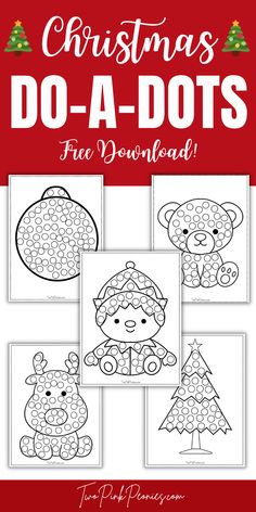 Text that says Christmas Do-a-Dots free download. Below the text are mock ups of Christmas themed dot marker worksheets. Christmas Sticker Activities, Pin The Star On The Christmas Tree, Christmas Q Tip Painting For Kids, Winter Dot To Dot Free Printable, Q Tip Christmas Painting, Christmas Art Crafts For Toddlers, Toddler Dot Sticker Activities, Dot Art Printables Free, Kids Christmas Countdown Craft