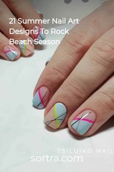 Warm and sunny days of summer, usually spend lying on the beach, make the best time to play with your nails and try some catchy and trendy styles on your