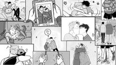 the storyboard shows several different scenes with people talking and one is holding a baby