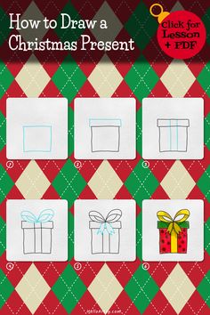 how to draw a christmas present for kids on the app store's playroom