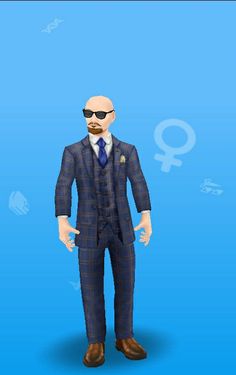 an animated man in a suit and sunglasses