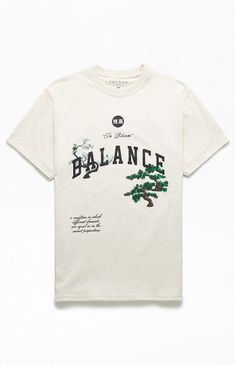 PacSun Balance T-Shirt | PacSun Men’s Graphic Tee, Pacsun Mens, Graphic Tee Outfits, Fashion Vocabulary, Street Fashion Men Streetwear, Shirt Design Inspiration, Graphic Tee Design, Streetwear Tshirt, Men Clothes