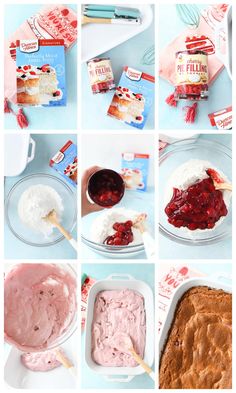 the steps to making strawberry cream cake