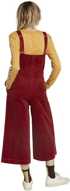 Volcom Women's Oh My Cord Wide Leg Crop Jumpsuit SIZE S (4/6) | eBay Cropped Jumpsuit, Oh My, Wide Leg, Jumpsuit, Free Shipping, Best Deals, Clothes