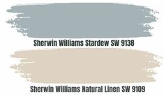 four different shades of gray paint with the words sherylin williams stardew sw13