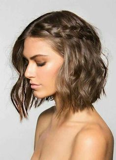 Long Bobs, Boho Wedding Hair, Fishtail Braid, Short Braids, Bridal Hair Clip, Penteado Cabelo Curto, Short Hairstyle, Prom Hairstyles, Bridal Hair Pins