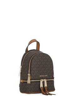 67% Canvas, 17% Polyester, 14% Cotton, 2% Polyurethane Chloe Purses, American Fashion Designers, Convertible Backpack, Marine Serre, Brown Canvas, Sneaker Wedge, Yoga Wear, Manolo Blahnik, Michael Kors Bag