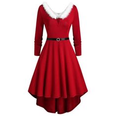 Patlollav Christmas Womens Plus Size Dresses Solid Long Sleeve Draw Back Swing Dress Color/Size: Red/S Gender: Women/Female/Girl It is made of high quality materials, durable enought for your daily wearing. I am sure you will like it! If you have any questions about this products, please feel free to contact us. We will contact you within 24 hours to provide you with a better solution. KEY: Womens fall fashion 2022, Christmas gifts, Womens plus size clearance, My orders Color: Beige.  Age Group: Elegant Christmas Party, Movie Christmas, Christmas Dress Women, Party Kleidung, Christmas Party Dress, Boho Floral Dress, Elegant Christmas, Boho Maxi Dress, Faux Fur Collar