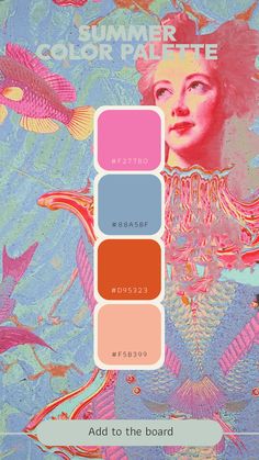 the color palette has been used to create an artistic image for this poster, and it is