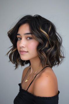 Explore stunning highlight options for black hair that create a dynamic and eye-catching effect. Click to see more.