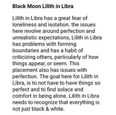 black moon lith in libra poem on white paper with text overlaying it