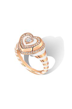 STATE PROPERTY-Utama Bone White Ring - Rose Gold-ROSE GOLD Heart Shaped Jewelry, Ladies Ring, Rose Gold White, Heart Shaped Diamond, Bone White, Eye Jewelry, Jewellery Collection, White Ring, Heart Jewelry