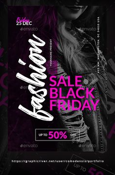 a black friday sale flyer template