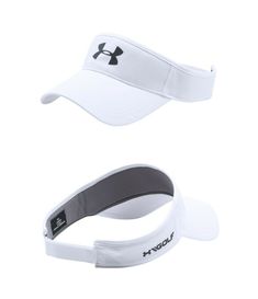 Under Armour Mens Golf Sports Visor Adjustable HeatGear Core Hat #1291834 OSFA CLICK HERE FOR MORE UNDER ARMOUR HATS  CLICK HERE FOR MORE UNDER ARMOUR HATS  CLICK HERE FOR MORE UNDER ARMOUR HATS  void harsh glare on the golf course with this traditional designed golf visor. For increased comfort the visor features a HeatGear® sweatband to keep you dry and cool, plus features Under Armour branding on the front and side. This visor has an adjustable closure for a more secure fitting, and has a tra Breathable Solid Color Sports Visor, Moisture-wicking Baseball Cap For Outdoor Activities, Adjustable White Visor For Outdoor Activities, White Breathable Baseball Cap For Outdoor Activities, White Moisture-wicking Baseball Cap For Outdoor, Casual Sports Visor With Sweatband, White Moisture-wicking Baseball Cap For Sports, White Breathable Casual Visor, Casual White Breathable Visor