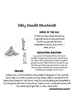 daily doodle devotional Verses