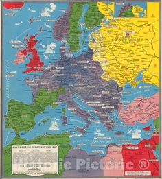 a large map of the russian empire with major cities and their boundariess in different colors