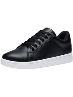 Black  Collar     Embellished   Women Shoes Tennis Sneakers, Fashion Comfortable, Sports Equipment, Fashion Online Shop, Online Fashion, All Fashion, Men's Clothing, Tennis, Latest Trends