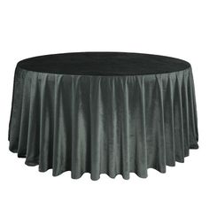 132 Inch Round Royal Velvet Tablecloth Black - Bridal Tablecloth Velvet Tablecloth, Large Round Table, Wedding Table Linens, Banquet Table, Wedding Tablecloths, Black Bridal, Tablecloth Sizes, Wedding Reception Tables, Banquet Tables