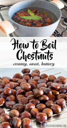 how to boil chestnuts creamy, sweet, buttery and so good for breakfast