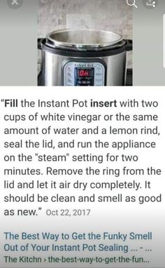 an app showing the instructions for how to make instant pot roast