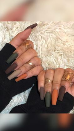 Simple Fall Nails, Trendy Nail Design