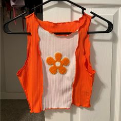 Never Worn. Super Cute. Not Super Thick Material Character Clothes, Tops Shein, Orange Slice, Orange Tank Top, Orange Shirt, Cute Clothes, Jewelry Lookbook, Orange Slices, Shein Tops