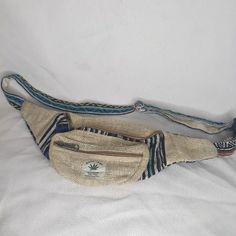 Brand New, Unisex Hemp Fanny Pack / Money Belt. Adjustable. 1 Casual Natural Shoulder Bag With Pockets, Diane Freis, Silk Dress Vintage, Money Belt, Chunky Wool, Hip Bag, Vintage Silk, Fanny Pack, Sun Hats