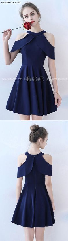 Simple Navy Blue Short Homecoming Dress Aline Blue Mini Dress With Back Zipper, Blue A-line Sleeveless Prom Dress, Blue Cocktail Dress With Back Zipper, Navy Sleeveless Prom Dresses, Navy Sleeveless Dresses For Prom, Navy A-line Mini Dress For Spring, Blue Fitted Sleeveless Dress For Prom Season, A-line Dress With Back Zipper For Homecoming, Blue A-line Dresses For Prom Season